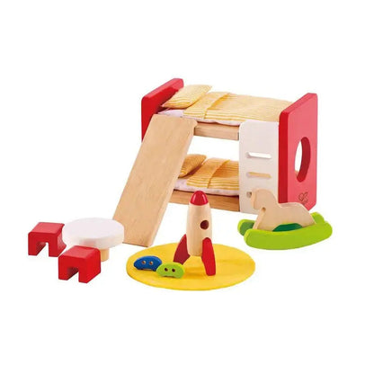 Hape Wooden Doll House Furniture Children's Room with Accessories
