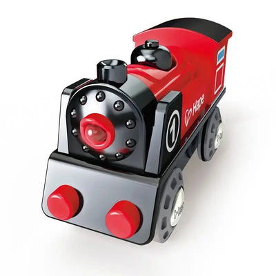 Fidtoy Tren de Juguete a Pilas Compatible con Vías de Madera