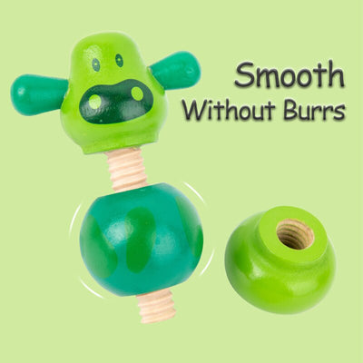 Jouets de montage Montessori animaux à visser et écrou