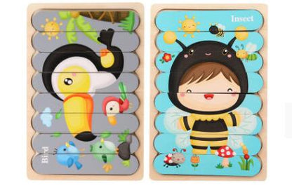 Double-Sided Strip 3D Puzzles Baby Toy