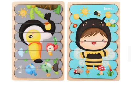 Double-Sided Strip 3D Puzzles Baby Toy