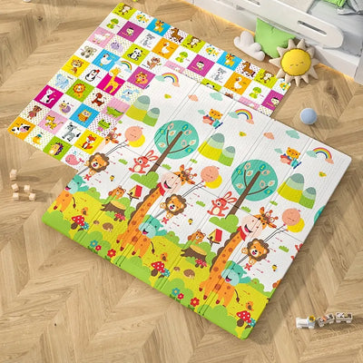 Fidtoy Baby Foam Play Mat Extra Large Dual-Sided Foldable Mat for Safe Crawling and Early Development