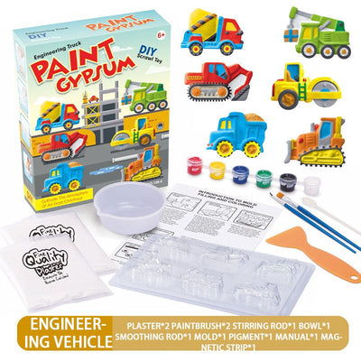 Children DIY Paint Gypsum Plaster