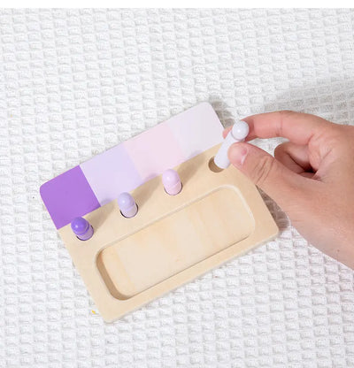 Juegos de paletas a juego con clavijas de color degradado