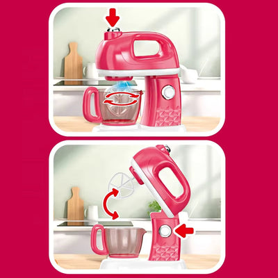 Fidtoy Pretend Play Toy Mixer – Kids Kitchen Role Play Appliance for Ages 3+