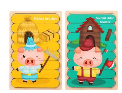 Double-Sided Strip 3D Puzzles Baby Toy
