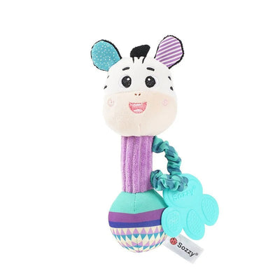 Sonajero de peluche con mordedor para bebé