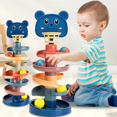 Fidtoy Montessori Ball Tower for Toddlers | Educational Sensory Toy