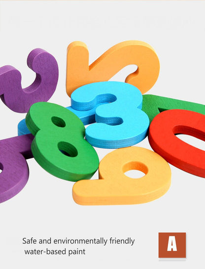 Wooden Number Counting Sticks Maths and Number Activity