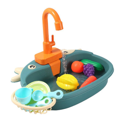 Lavabo Montessori pour enfants avec de l'eau