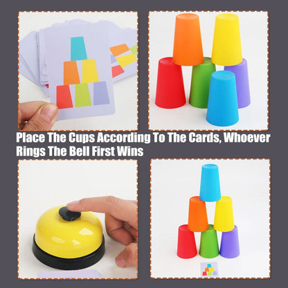 Stacking Cup Game Toys With Card