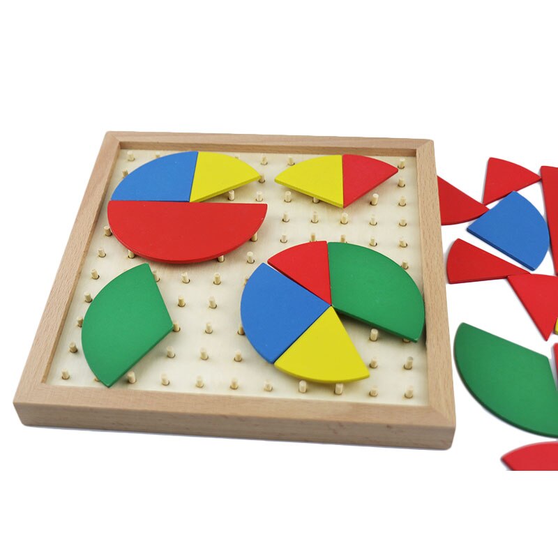 Fidtoy Montessori Fraction Board – Visual Math Learning Toy for Kids 3+