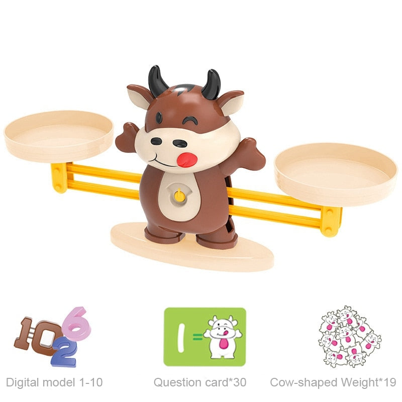 Fidtoy Balancing Scale Learning Educational Toy – Montessori Math Game for Preschool Kids