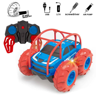 Fidtoy Amphibious Stunt RC Car – All Terrain Remote Control Toy for Kids 8+