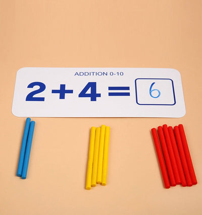 Wooden Number Counting Sticks Maths and Number Activity