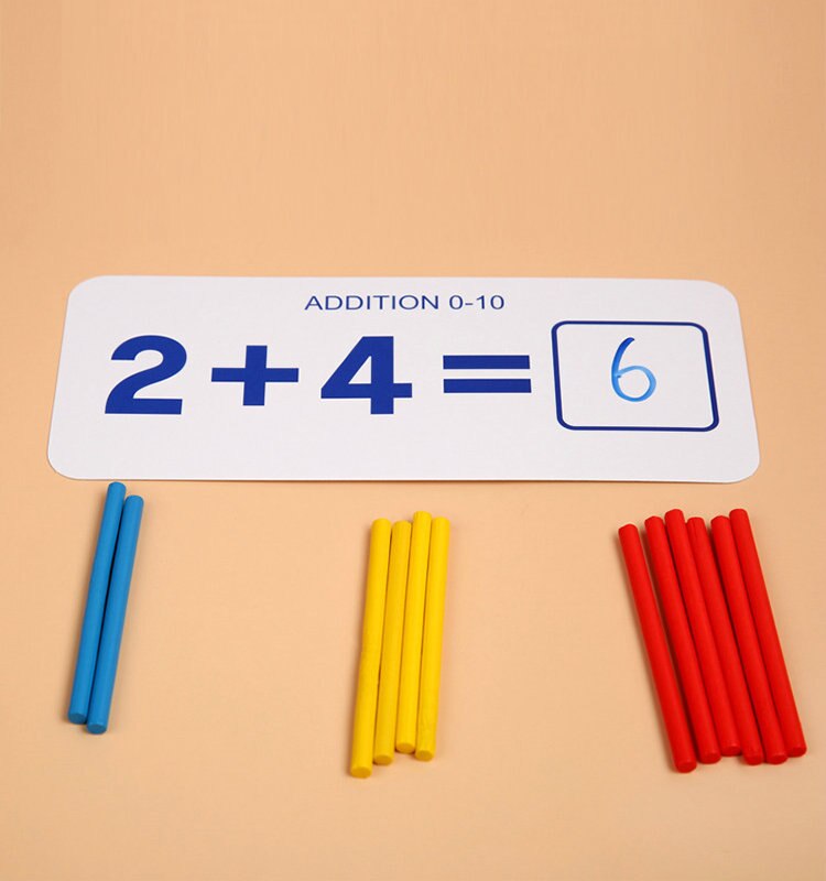 Wooden Number Counting Sticks Maths and Number Activity