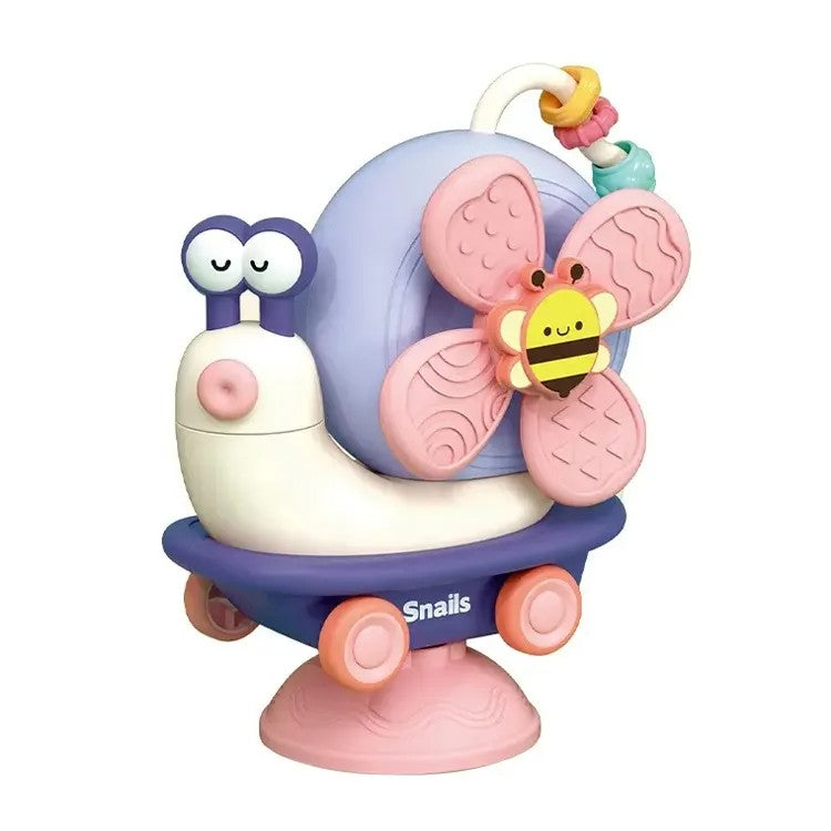 Fidtoy Suction Cup High Chair Toy for Babies – Montessori Sensory Spinner Toy for Mealtime & Travel