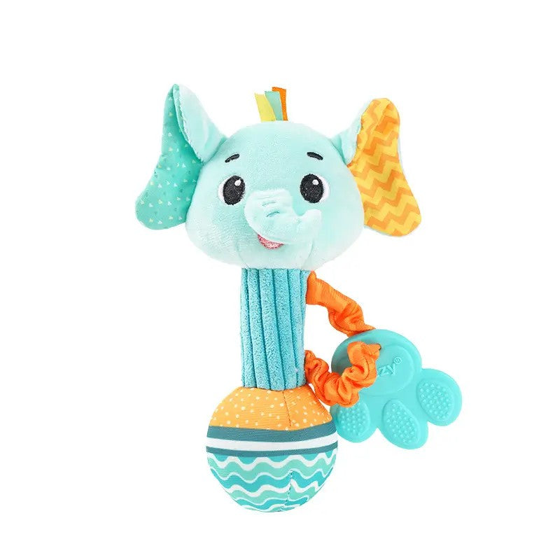 Sonajero de peluche con mordedor para bebé