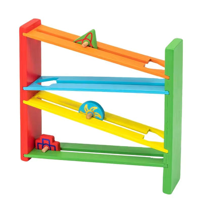 Fidtoy Wooden Rocket Design Baseball Pitching Machine – Fun Sports Toy for Kids 2-6