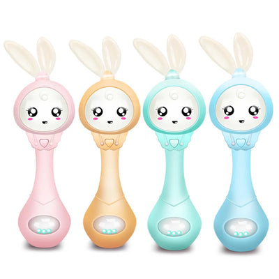Hochet Musical et Anneau de Dentition Lapin