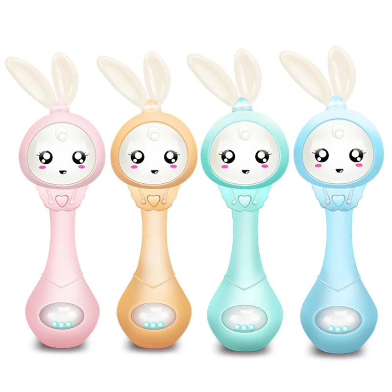 Hochet Musical et Anneau de Dentition Lapin
