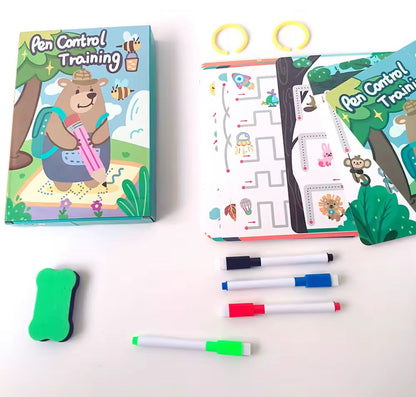 Pen Control Training – Tracing, Symmetry, Maze, and Matching Activities