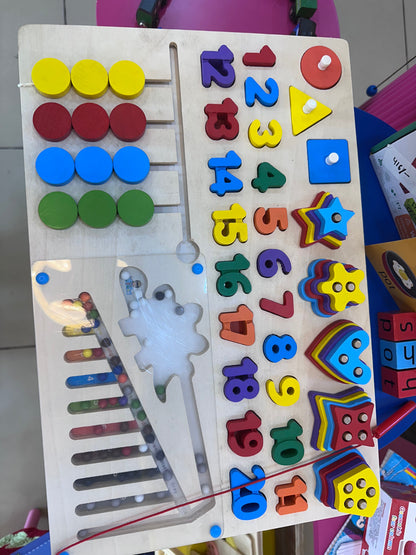 Wooden Learning 6 in 1 toys
