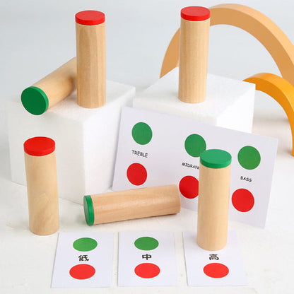 Montessori Wooden Sound Cylinders Sound Set - Open Ended Learning Toys