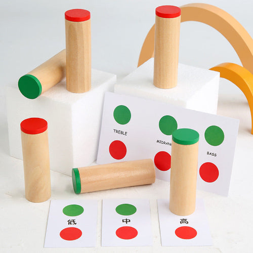 Montessori Wooden Sound Cylinders Sound Set - Open Ended Learning Toys