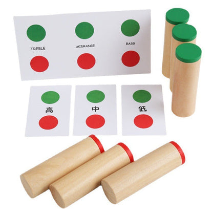 Montessori Wooden Sound Cylinders Sound Set - Open Ended Learning Toys