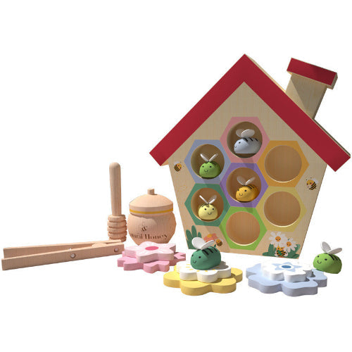 Wooden Bee Hive Play Set - Best Wooden Learning Toys
