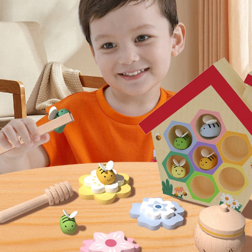 Wooden Bee Hive Play Set - Best Wooden Learning Toys