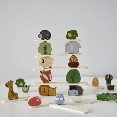 Wooden Animals in the Forest-Opened Ended Play
