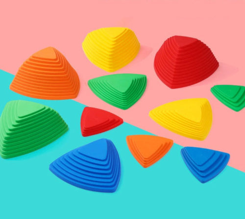 11 pieces walking rocks - Gross Motor and Physical Skills