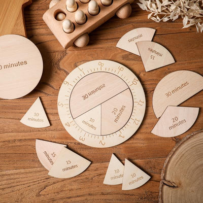 Casse-tête Horloge en Bois - Meilleurs Jouets Mathématiques