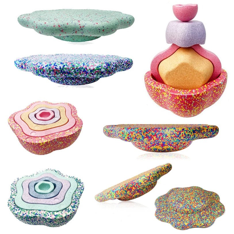 Balancing Stepping Stone Balance Boards and Hop Set of 5 EPP Toy