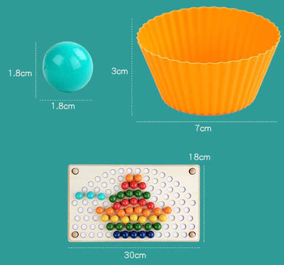 Fidtoy Montessori Cuentas Arcoíris