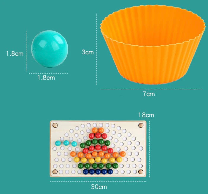 Fidtoy Montessori Cuentas Arcoíris