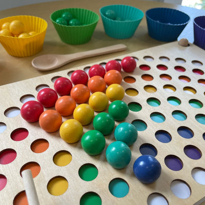 Fidtoy Montessori Cuentas Arcoíris