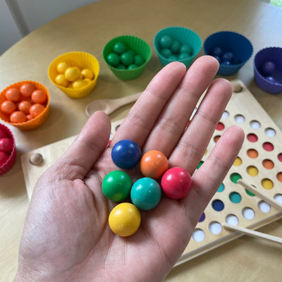 Fidtoy Montessori Cuentas Arcoíris