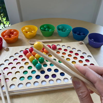 Fidtoy Montessori Cuentas Arcoíris