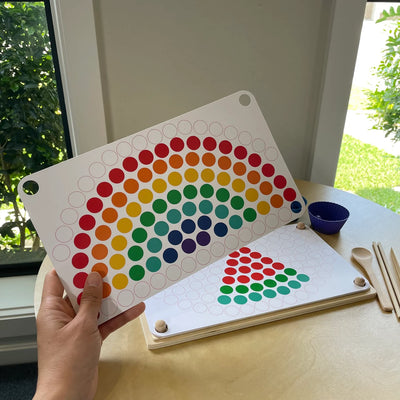 Fidtoy Montessori Cuentas Arcoíris