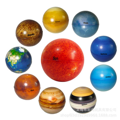 Solar System Galaxy Squishy Planets  Set of 10 Balls