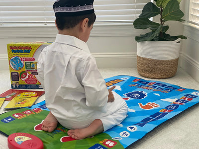 Tapis de prière éducatif pour enfants – Tapis d'apprentissage islamique interactif pour la Salat | Bacha Toys