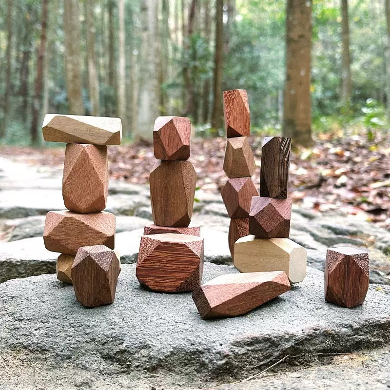 Rustic Stacking Balancing Stones Set of 18