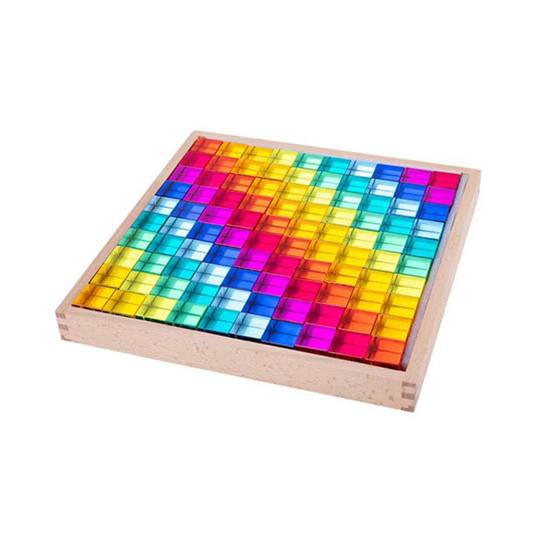 Lucite Cubes Acrylic Blocks Translucent Epoxy Toy 100 piece