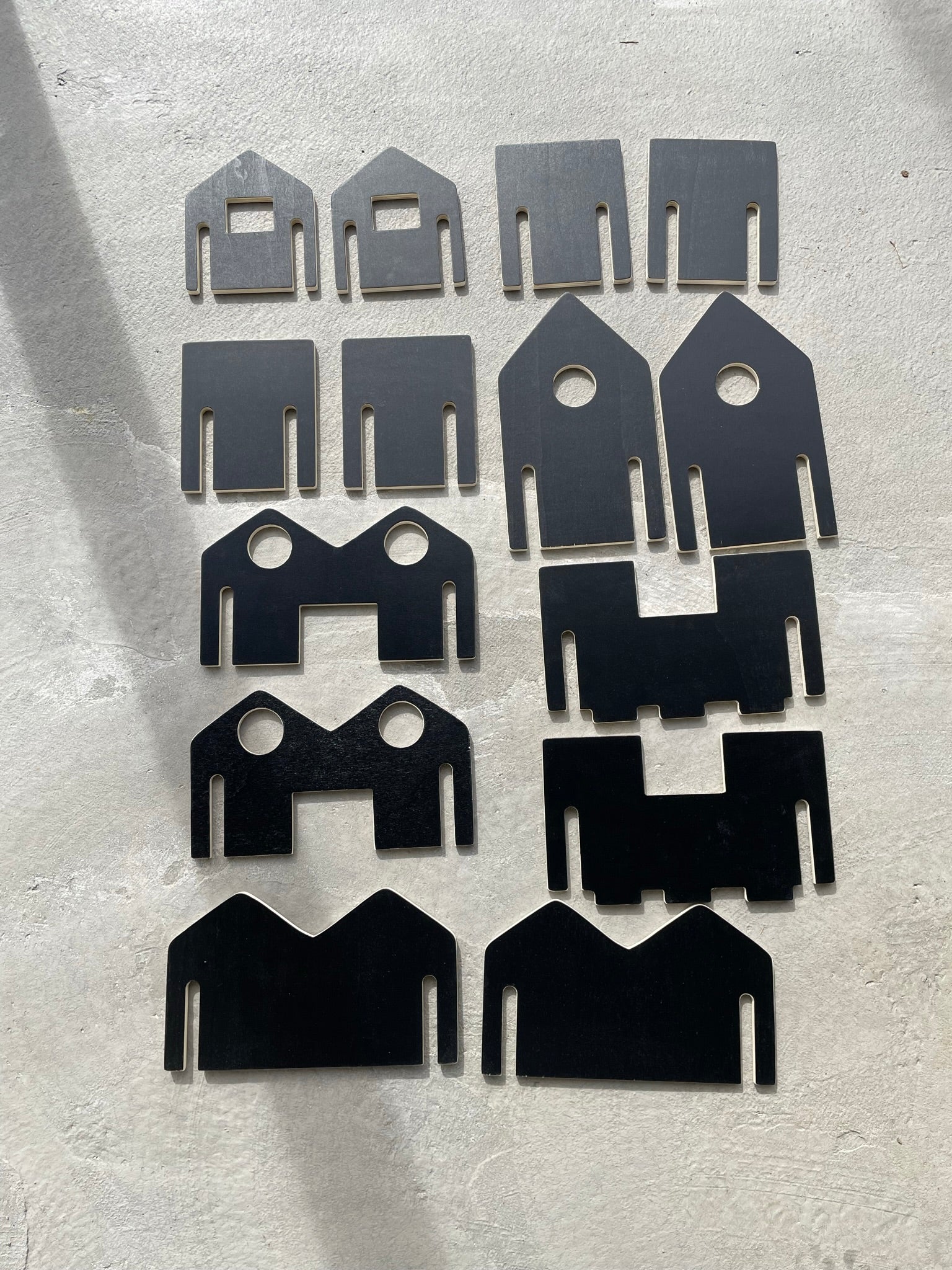 Large City Scape Town Building Chalkboard DIY Play Toy house