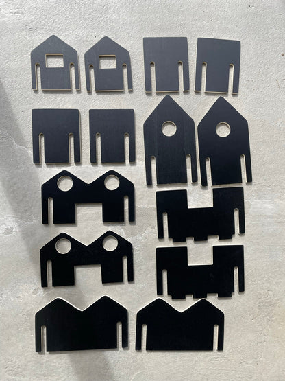 Large City Scape Town Building Chalkboard DIY Play Toy house