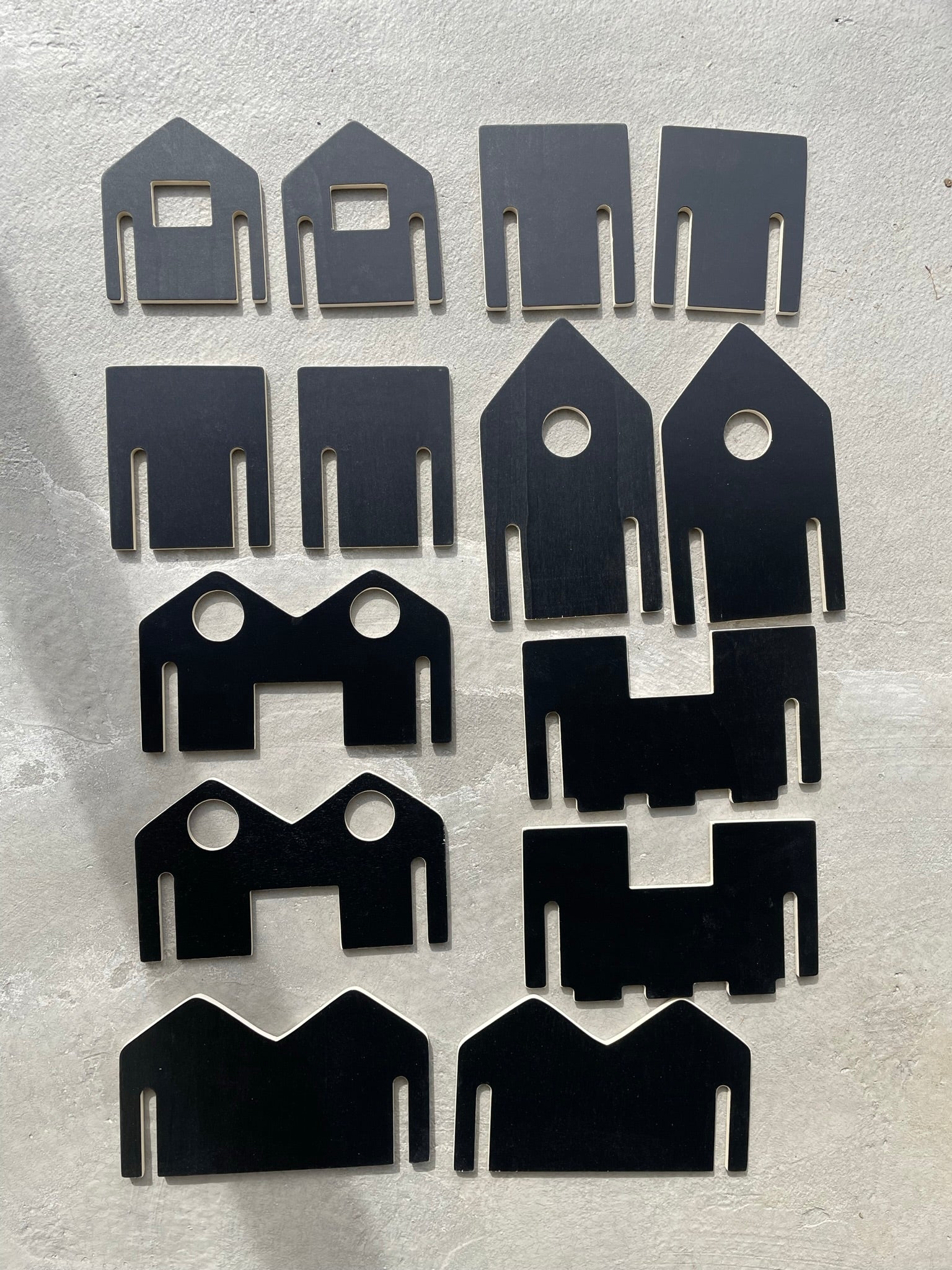 Large City Scape Town Building Chalkboard DIY Play Toy house