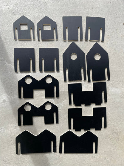 Large City Scape Town Building Chalkboard DIY Play Toy house